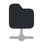 Folder Connection SVG Icon